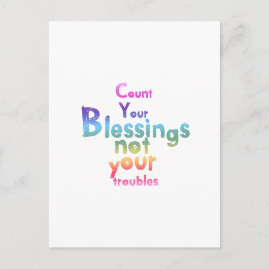 Carte Postale Des messages inspirants pour des jours plus brilla (Devant)