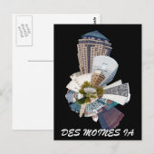 CARTE POSTALE DES MOINES IA (Devant / Derrière)