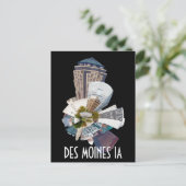 CARTE POSTALE DES MOINES IA (Debout devant)