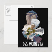 CARTE POSTALE DES MOINES IA (Devant / Derrière)