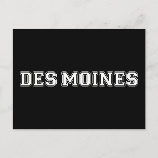 Carte Postale Des Moines Iowa (Devant)