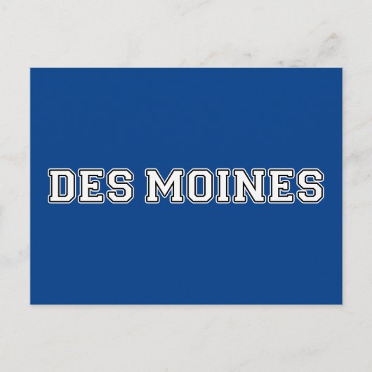 Carte Postale Des Moines Iowa (Devant)