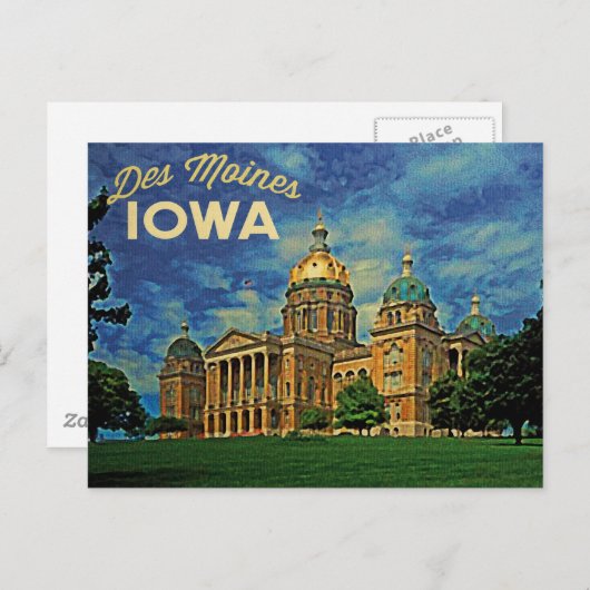 Carte Postale Des Moines Iowa (Devant / Derrière)