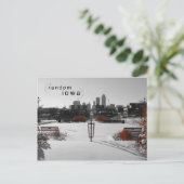 Carte Postale Des Moines Iowa Color Splash (Debout devant)