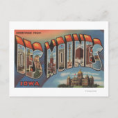 Carte Postale Des Moines, Iowa (Immeuble Capitale) (Devant)