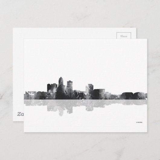 CARTE POSTALE DES MOINES, IOWA SKYLINE (Devant / Derrière)