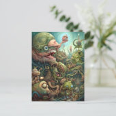 Carte Postale Des monstres étranges Créations Art Surreal (Debout devant)