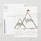 Carte postale des montagnes (Devant / Derrière)