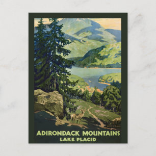 Carte postale des montagnes Adirondack