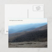 Carte postale des montagnes Blue Ridge (Devant / Derrière)