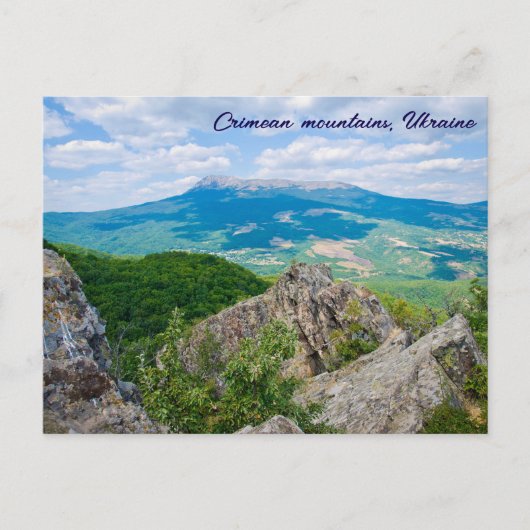 Carte postale des montagnes de Crimée (Devant)