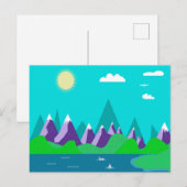 Carte postale des montagnes de glace (Devant / Derrière)