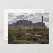 Carte postale des montagnes de superstition (Devant / Derrière)