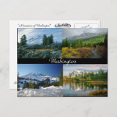 Carte postale des montagnes de Washington (Devant / Derrière)