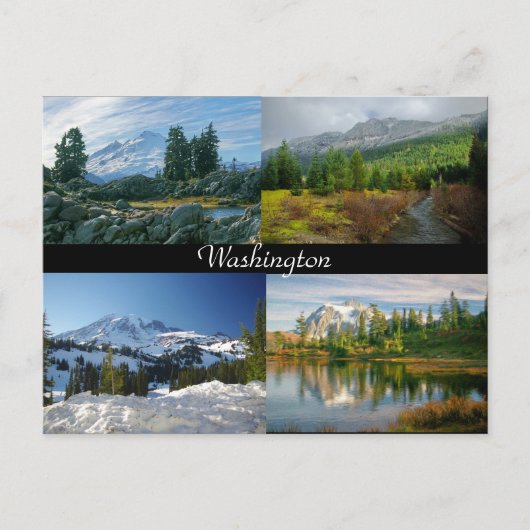 Carte postale des montagnes de Washington (Devant)