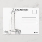 Carte postale des monuments de Baltimore - Photo d (Dos)