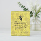 Carte Postale Des Mots Comme Un Citation De Miel (Debout devant)