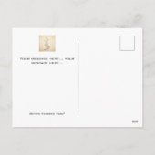 Carte postale des musiciens de rue de Noël (Dos)