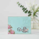 Carte postale des notes de couture (Debout devant)