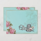 Carte postale des notes de couture (Devant / Derrière)