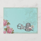 Carte postale des notes de couture (Devant)
