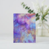 carte postale des nuages violets (Debout devant)