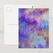 carte postale des nuages violets (Devant / Derrière)