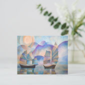 Carte Postale Des nuances de tranquillité Joncs orientaux (Debout devant)