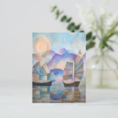 Carte Postale Des nuances de tranquillité Joncs orientaux (Debout devant)