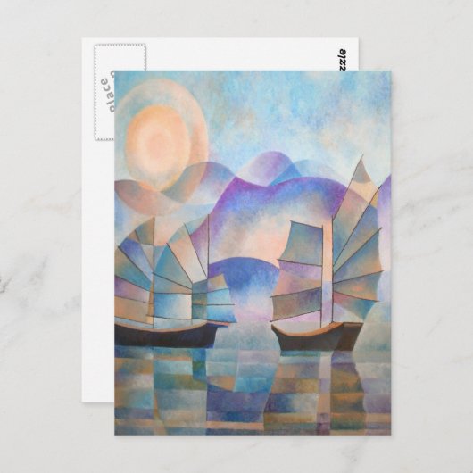 Carte Postale Des nuances de tranquillité Joncs orientaux (Devant / Derrière)