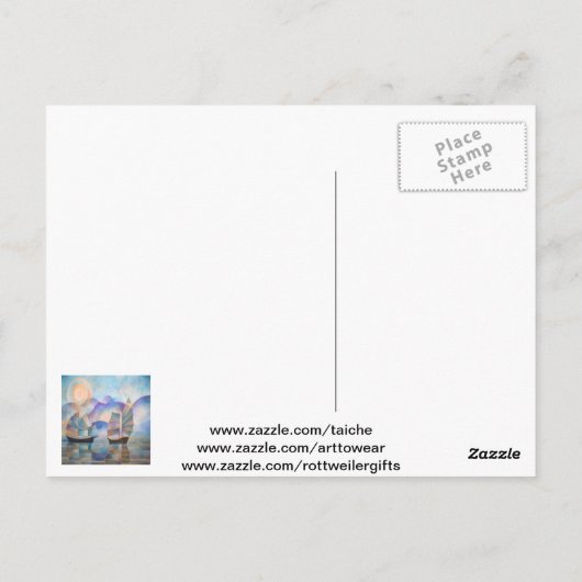 Carte Postale Des nuances de tranquillité Joncs orientaux (Dos)