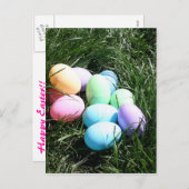 Carte postale des oeufs de Pâques (Devant / Derrière)