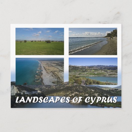 Carte postale des paysages de Chypre (Devant)