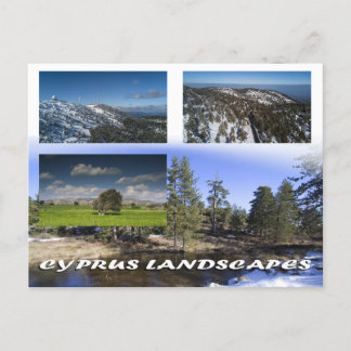Carte postale des paysages de Chypre