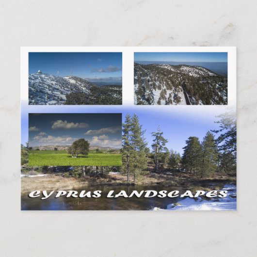 Carte postale des paysages de Chypre (Devant)