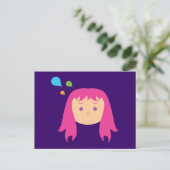 Carte Postale Des pensées colorées (Debout devant)