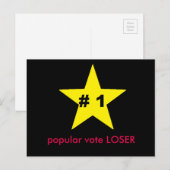 carte postale des perdants du vote populaire de tr (Devant / Derrière)