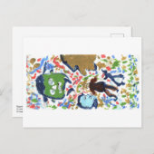 Carte postale des personnes bizarres (Devant / Derrière)