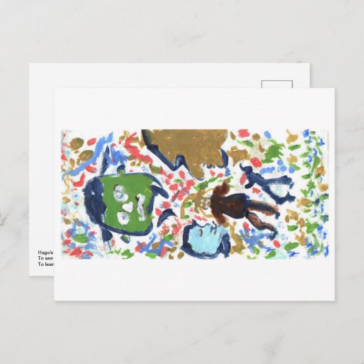 Carte postale des personnes bizarres (Devant / Derrière)