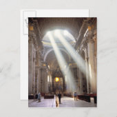 Carte Postale Des puits de lumière coulent à travers les fenêtre (Devant / Derrière)