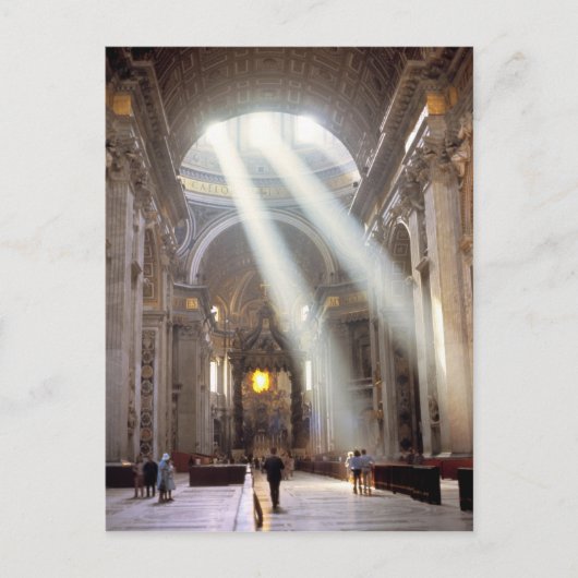 Carte Postale Des puits de lumière coulent à travers les fenêtre (Devant)