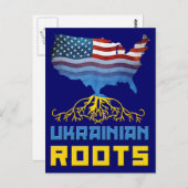 Carte postale des racines ukrainiennes (Devant / Derrière)