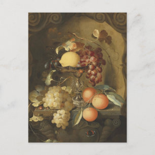Carte Postale Des raisins et un citron sur une tazza de Laurens 