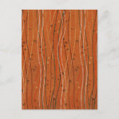 Carte Postale Des rayures rouges ondulées : Art Abstrait japonai (Devant)