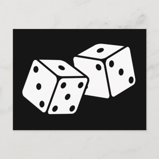 Carte Postale Dés rétro (Devant)