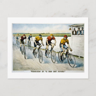 Carte Postale Des Rouges dans une "Finale chaude rouge".