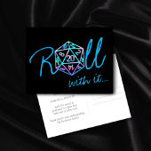 Carte Postale Dés RPG | Holo Fantasy Tabletop Gamer reporté