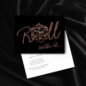 Carte Postale Dés RPG | Table de jeu en cuivre Date de modificat