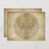 Carte postale des signes Zodiac (Devant / Derrière)