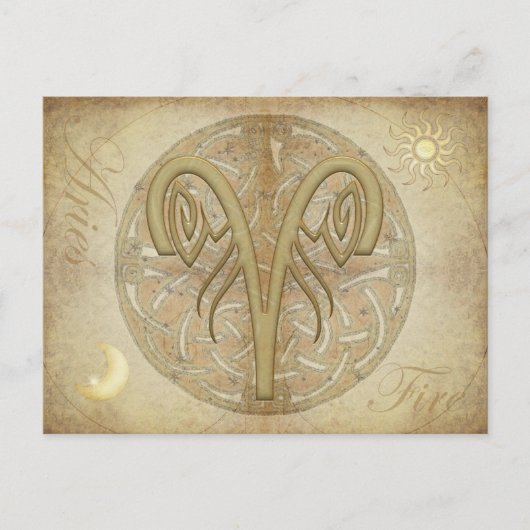 Carte postale des signes Zodiac (Devant)